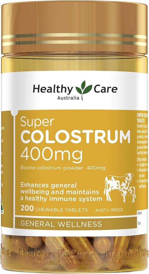 Colostrum Chewable Tablets - Supports Immune System & Wellbeing - Premium Qualit