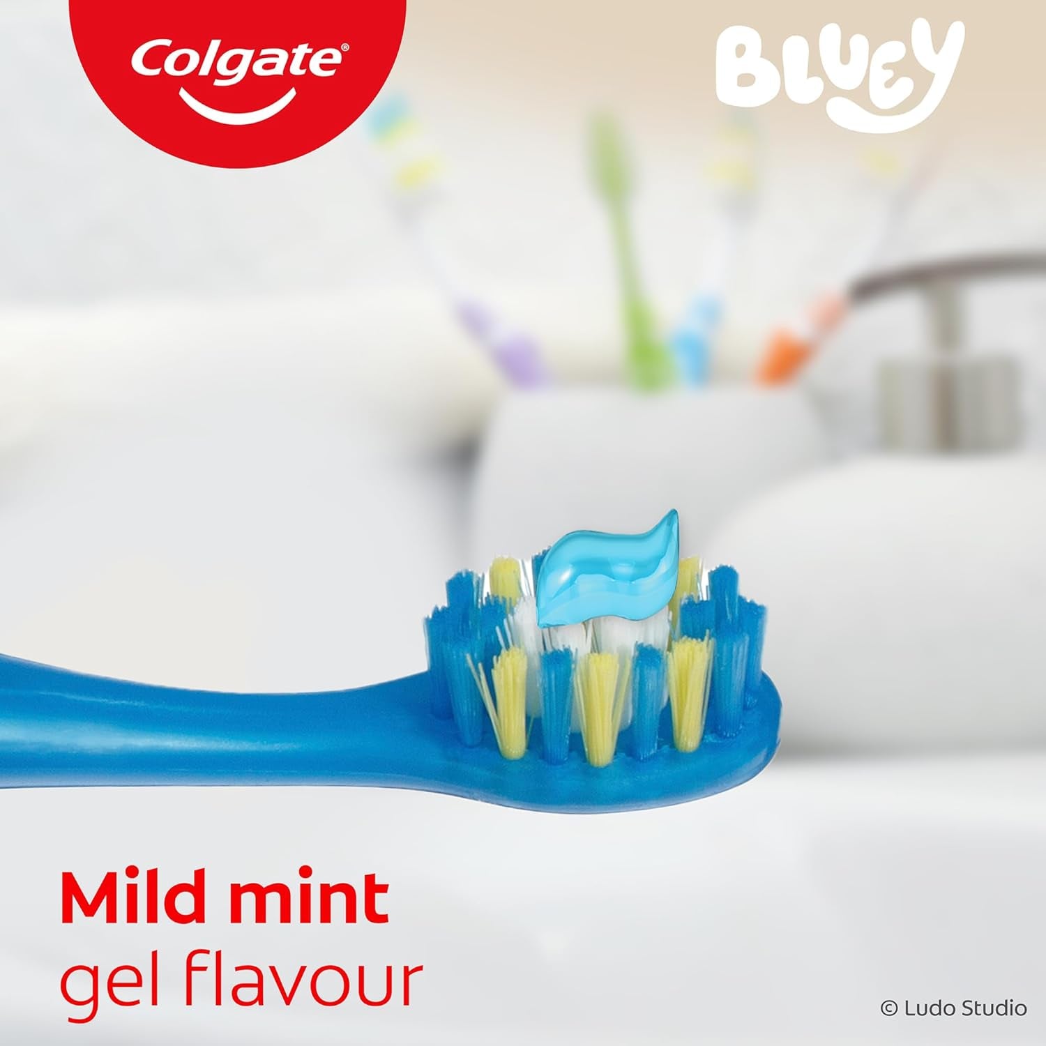 Kids Junior Bluey Toothpaste, 90G, Children 2-5 Years, Mild Mint Gel